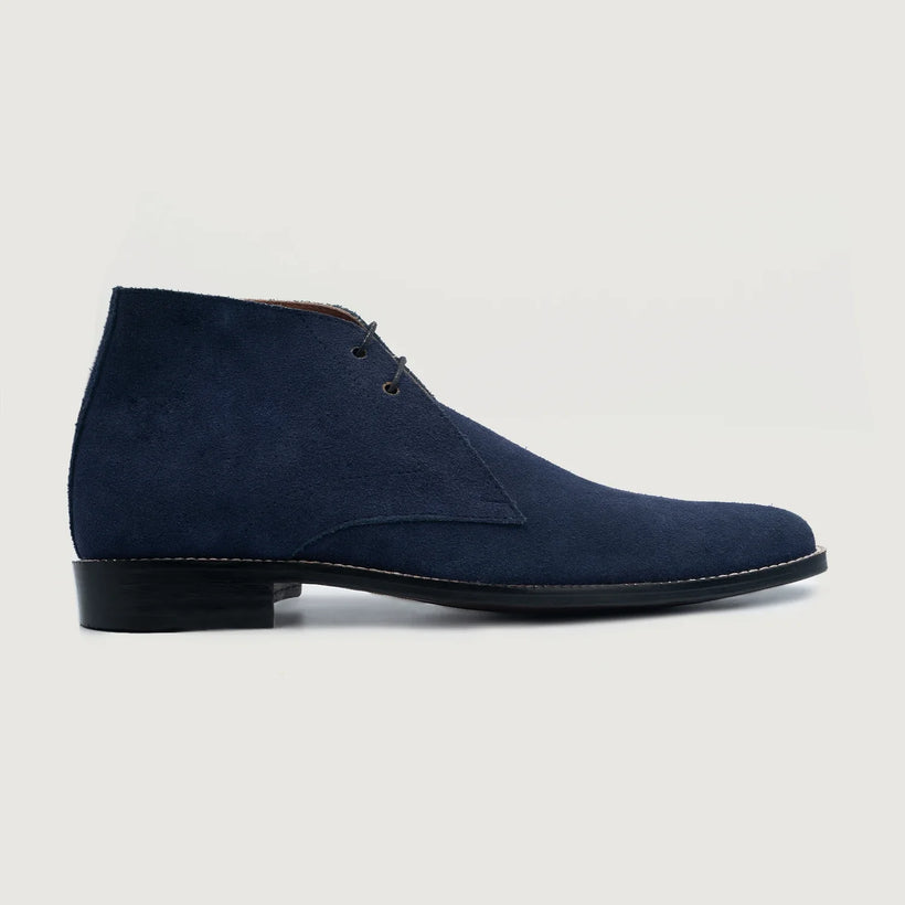 Corry Chukka Midnight Blue Suede Leather Boots Męska