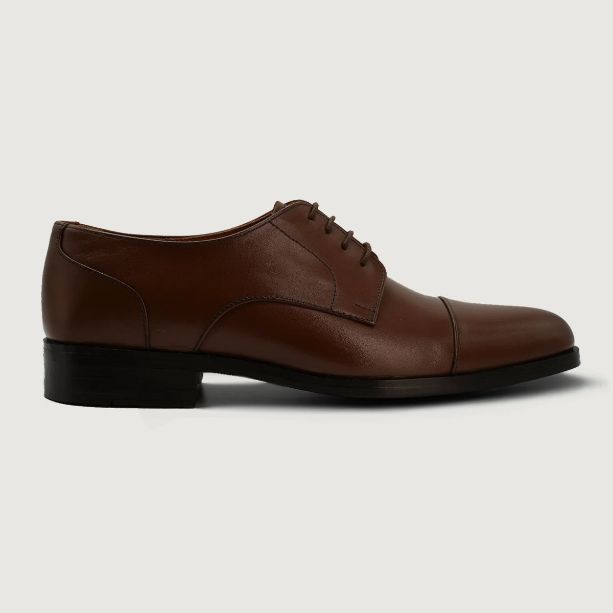 Brown Full-Grain leather Shoes - Konstrukcja ramowa Goodyear welt i detal noska