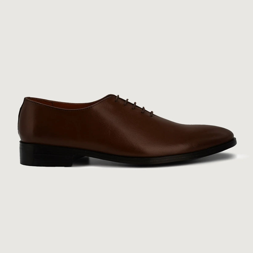 Director Wholecut Brązowa Leather Shoes Męska