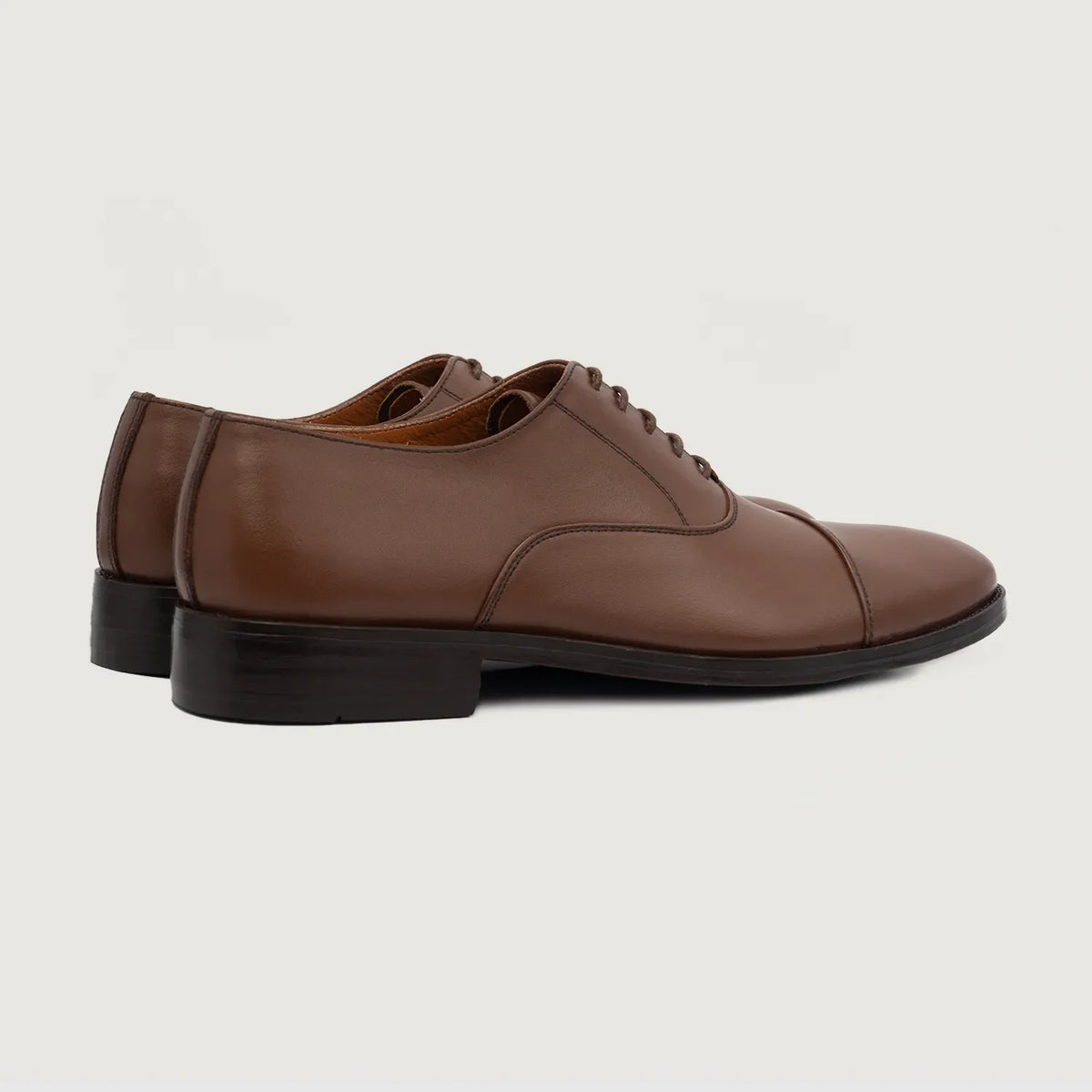High-Traction Rubber Outsole & Lug Tread Pattern on Professor Oxford Brązowy Skórzane buty Męska For Men