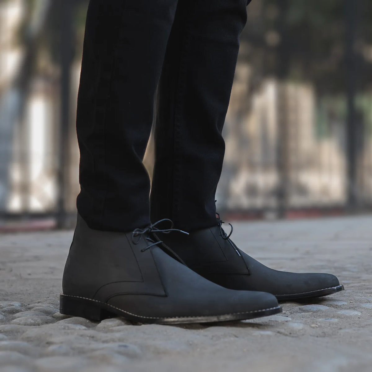Orlaven Corry Chukka Czarny Nubuck Skórzane trzewiki Męska footwear image 9