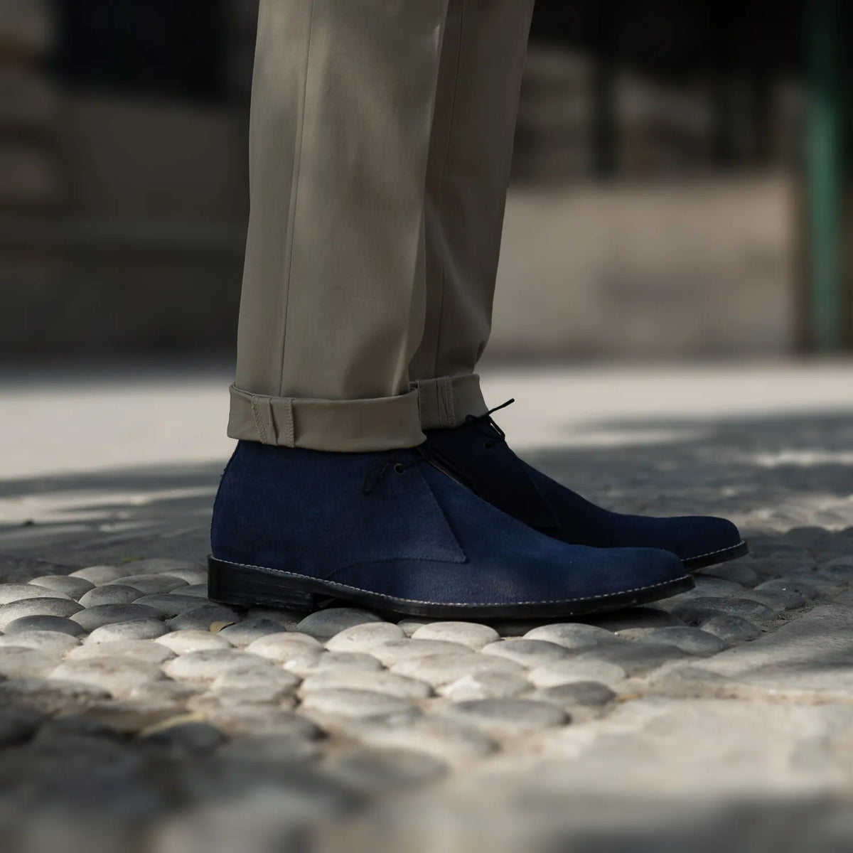 Orlaven Corry Chukka Midnight Niebieski Suede Skórzane trzewiki Męska footwear image 9