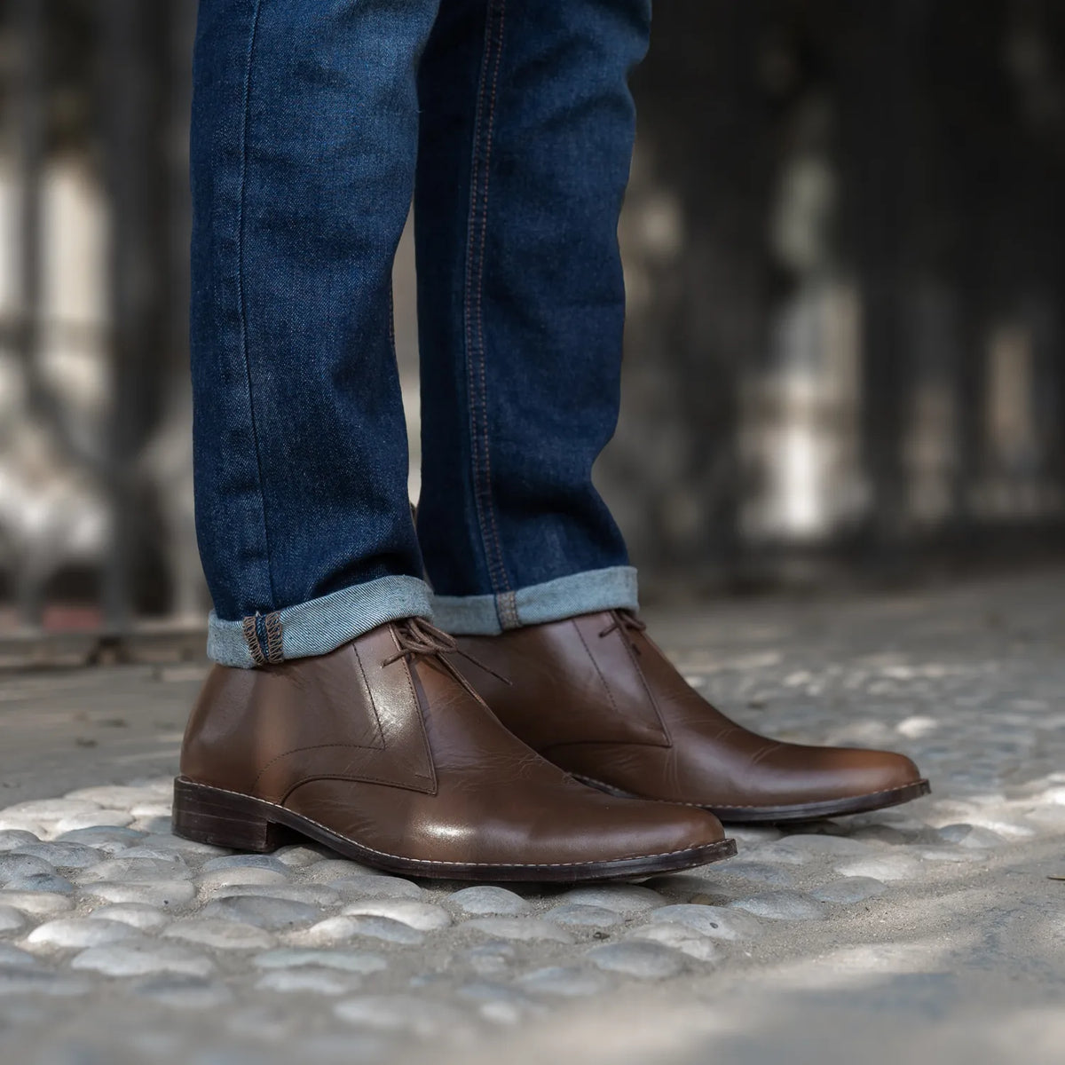 Orlaven Corry Chukka Brązowy Skórzane trzewiki Męska footwear image 9
