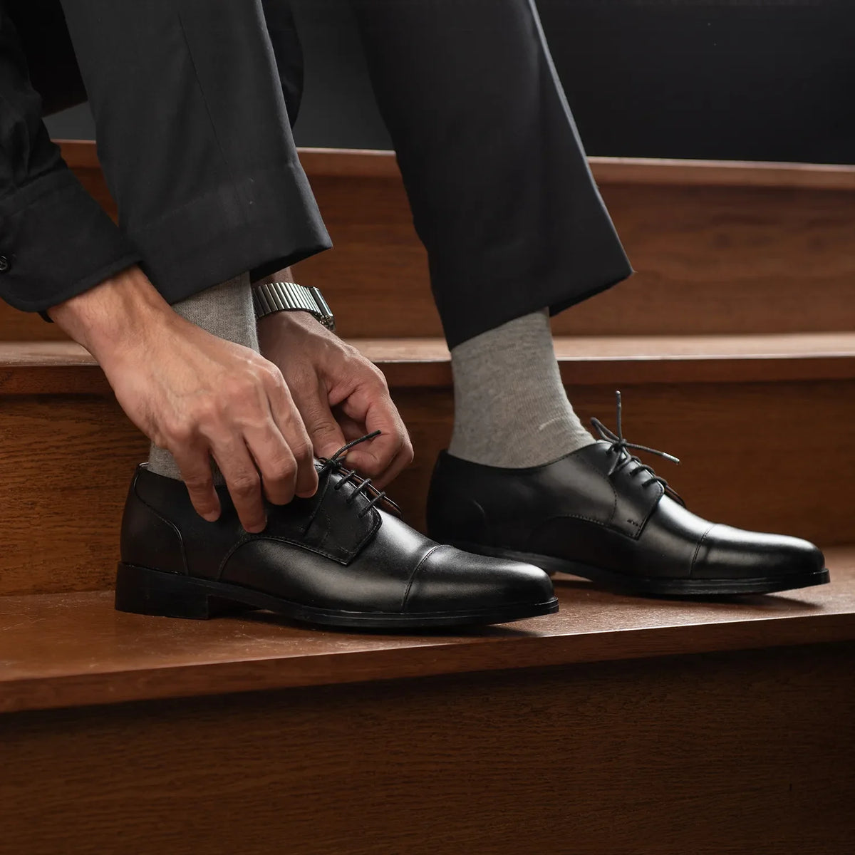 Orlaven Attorney Skórzane półbuty derby Męska footwear image 10