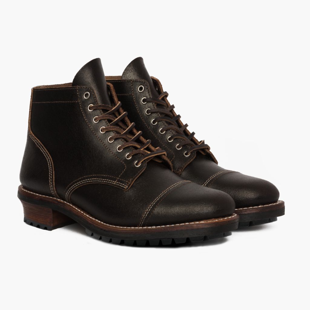 Vanguard Waxed Cacao Skórzane trzewiki Męska For Men in Classic Full-Grain Leather - Widok z profilu | Kup online w oficjalnym sklepie