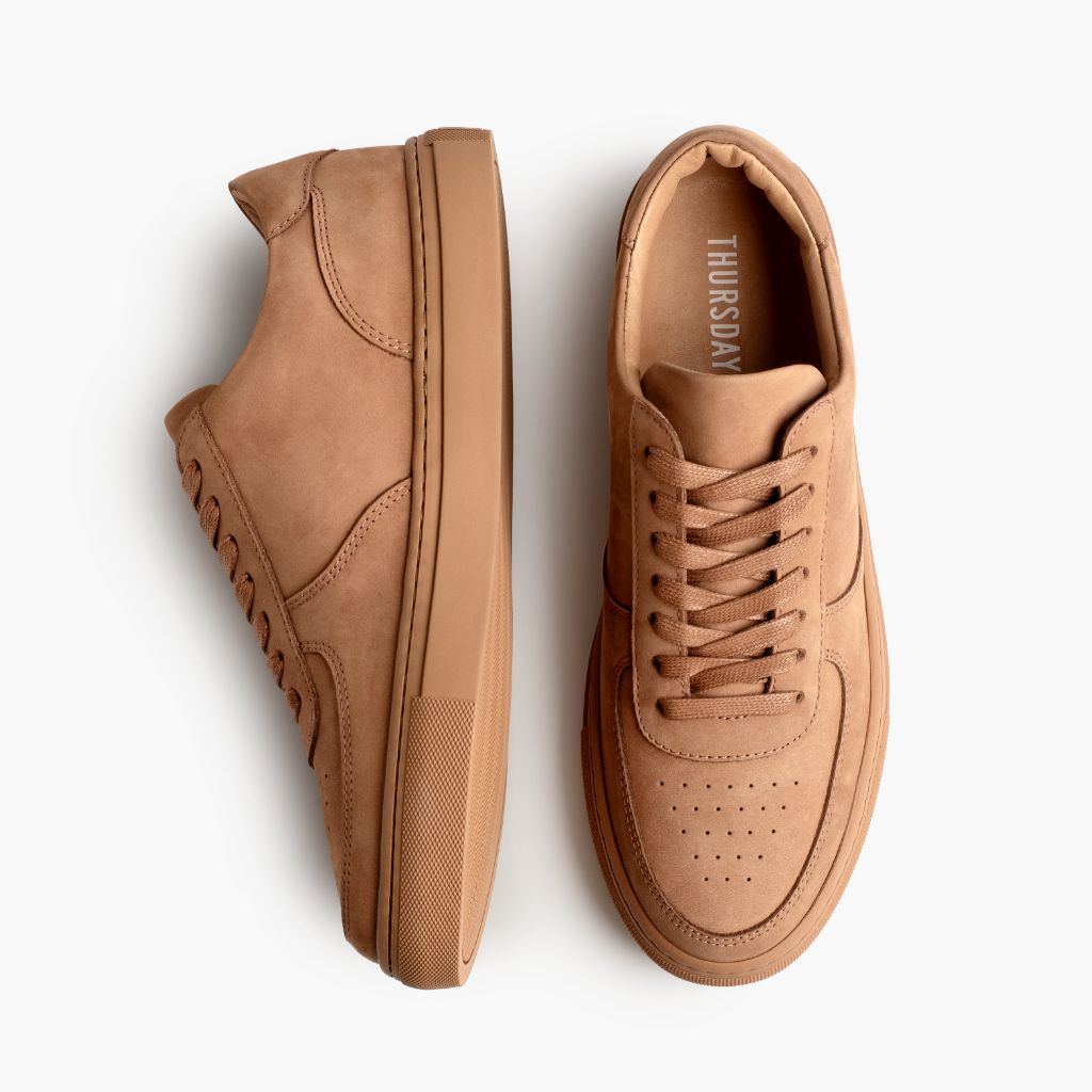 Court Clay Skórzane sneakersy Męska - Wzmocniony zapiętek i precyzyjne podwójne szwy