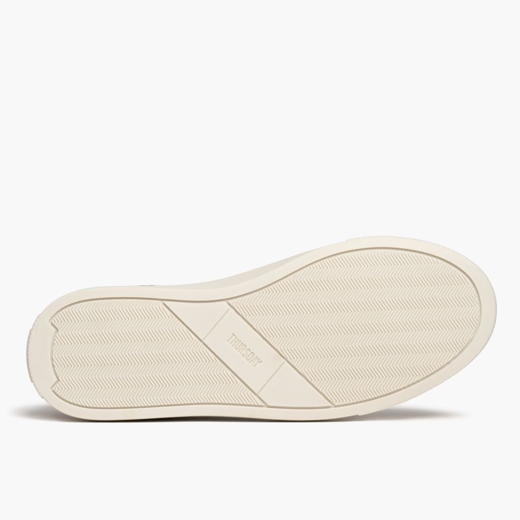 High-Traction Rubber Outsole & Lug Tread Pattern on Court Toffee x Off-White Skórzane sneakersy Męska