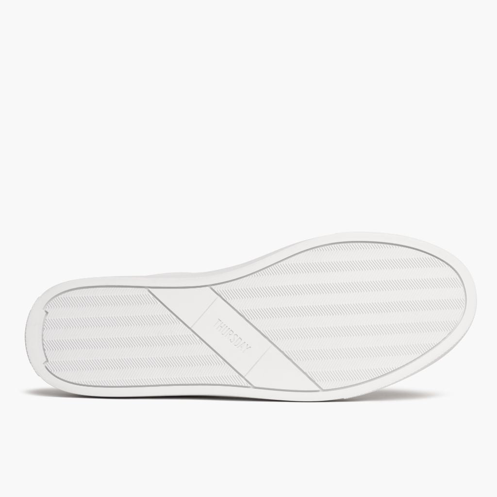 High-Traction Rubber Outsole & Lug Tread Pattern on Court White Skórzane sneakersy Męska