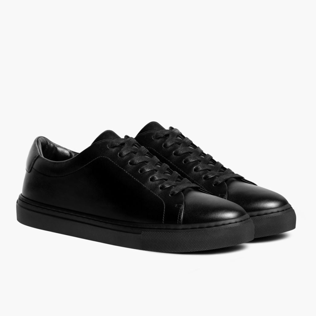 Encore Jet Czarny Skórzane sneakersy Męska z czarnej prawdziwej skóry bydlęcej - Widok z profilu | Kup online w oficjalnym sklepie