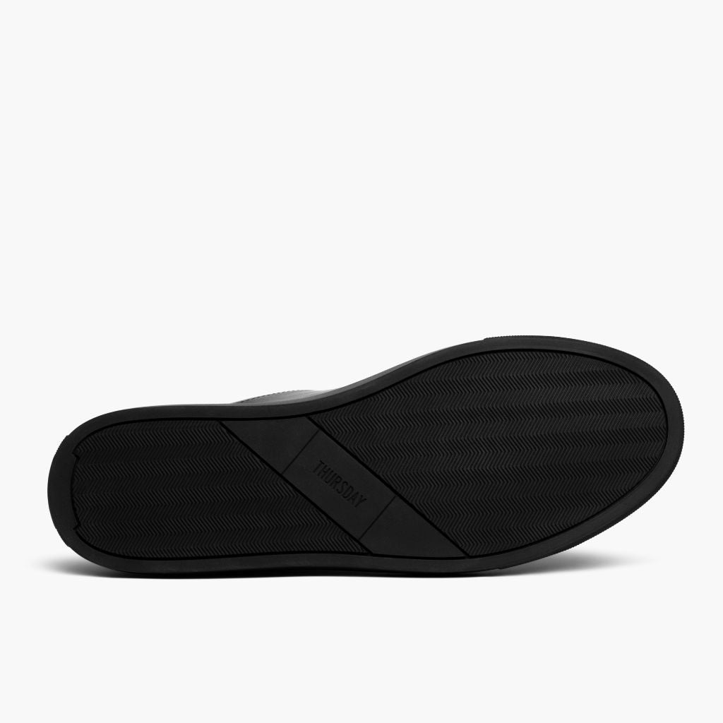 High-Traction Rubber Outsole & Lug Tread Pattern on Encore Jet Czarny Skórzane sneakersy Męska