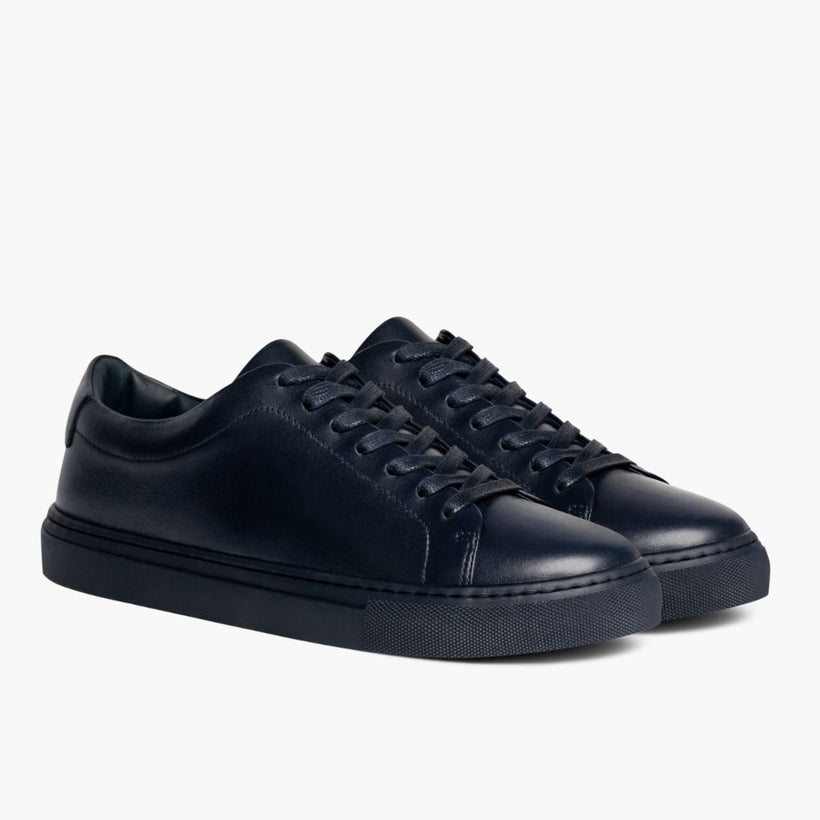 Encore Navy Leather Sneakers Męska