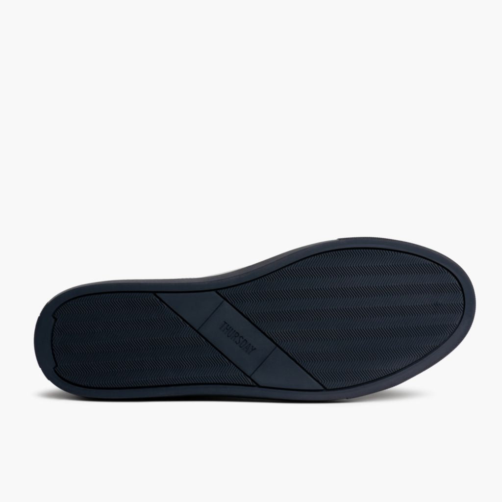 High-Traction Rubber Outsole & Lug Tread Pattern on Encore Navy Skórzane sneakersy Męska
