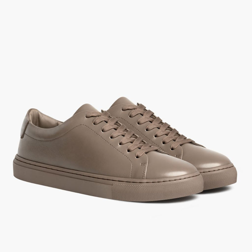 Encore Taupe Leather Sneakers Męska