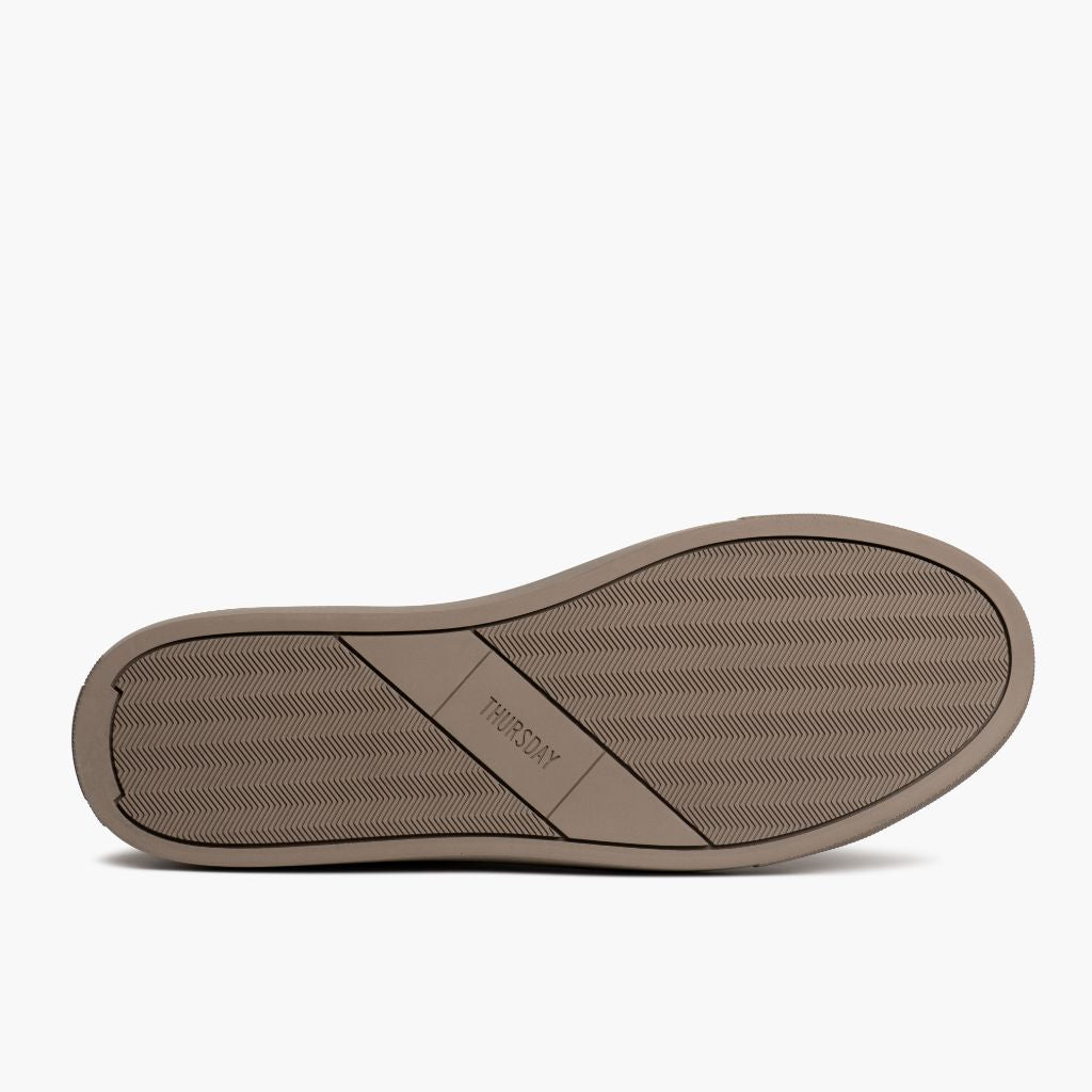 High-Traction Rubber Outsole & Lug Tread Pattern on Encore Taupe Skórzane sneakersy Męska