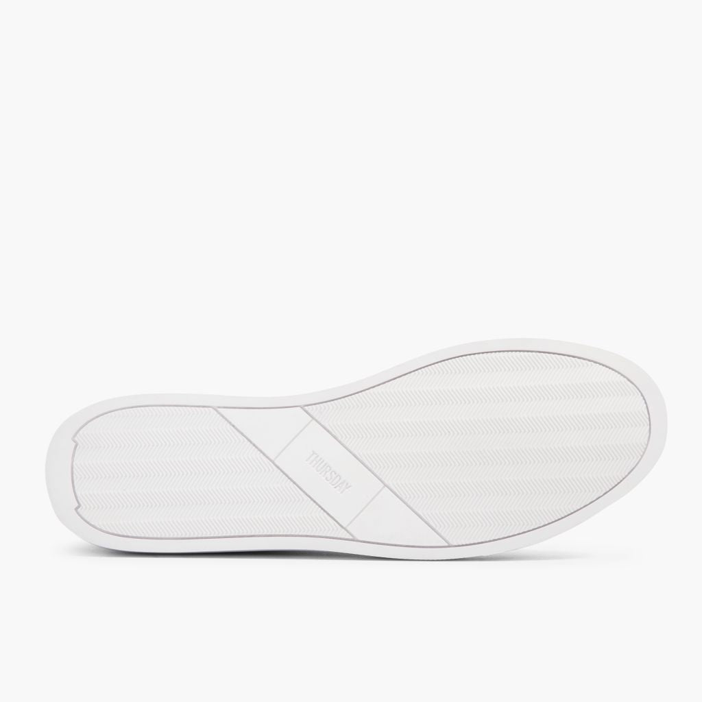 High-Traction Rubber Outsole & Lug Tread Pattern on Encore White Skórzane sneakersy Męska