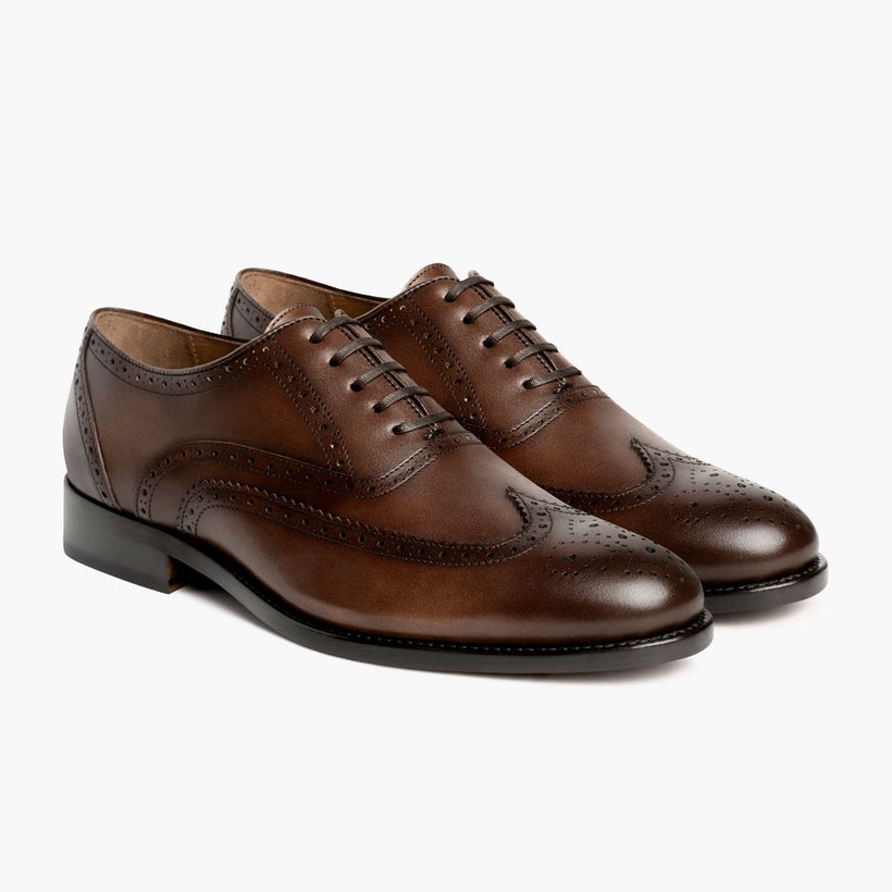 Aviator Cinnamon Leather Shoes Męska