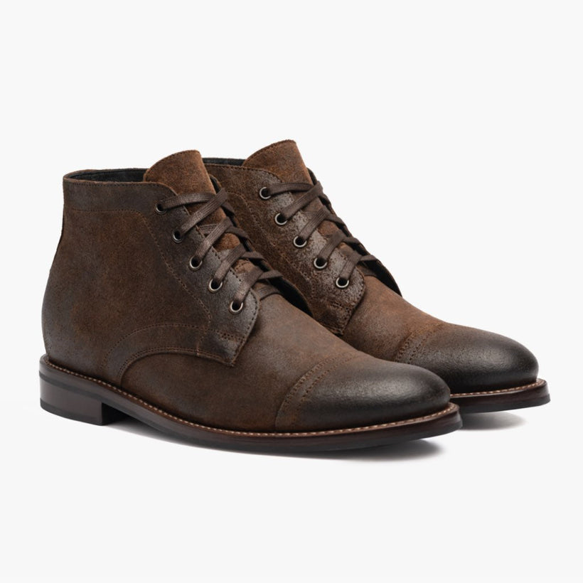 Cadet Mocha Leather Boots Męska