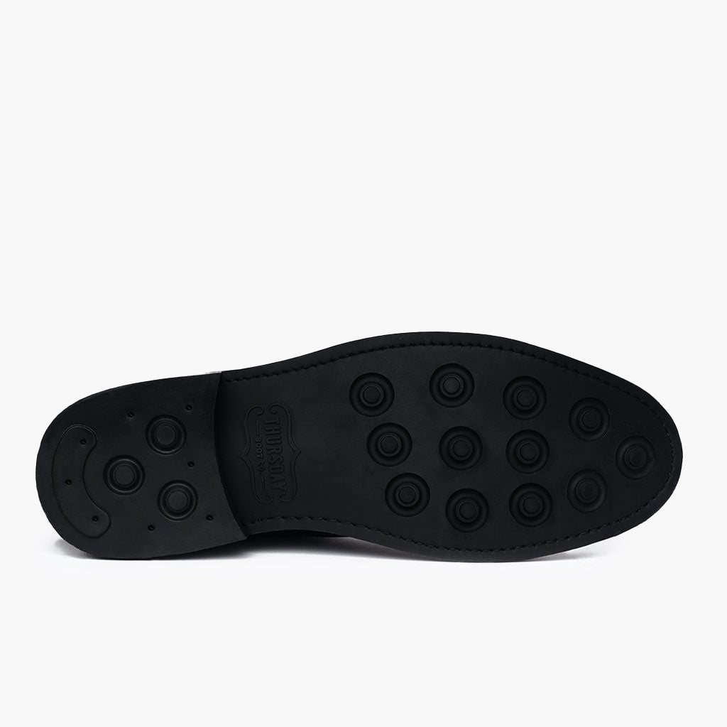 High-Traction Rubber Outsole & Lug Tread Pattern on Cadet Mocha Skórzane trzewiki Męska