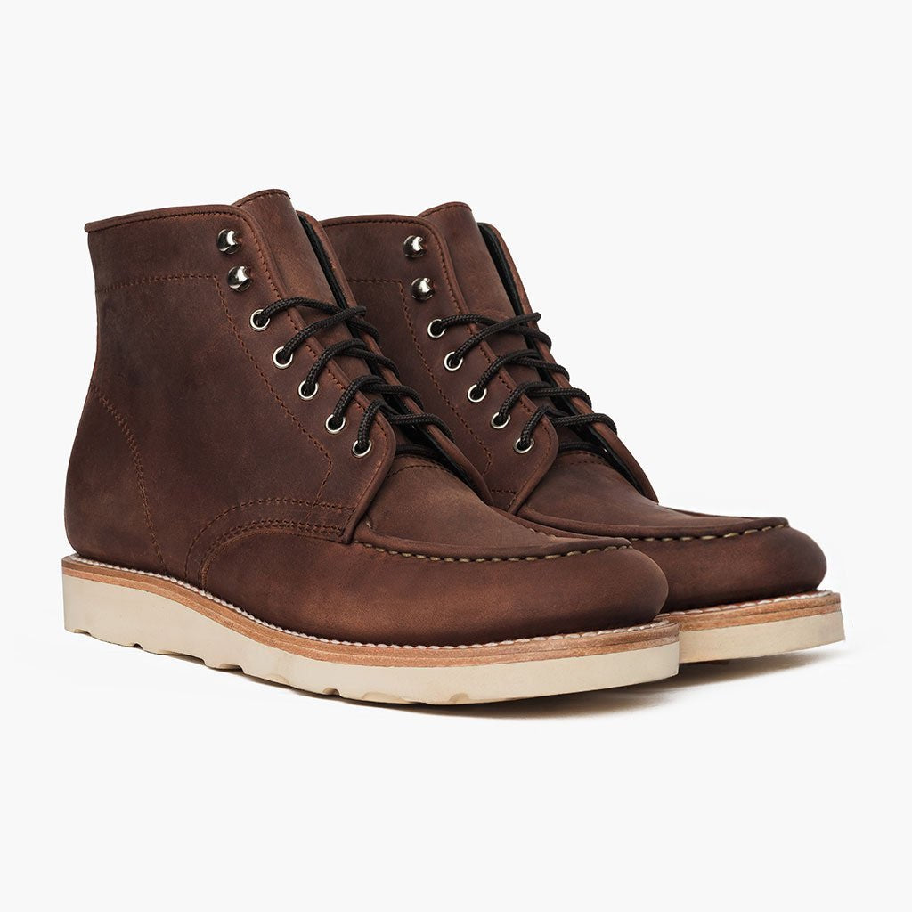 Diplomat Arizona Adobe Skórzane trzewiki Męska in Classic Full-Grain Leather - Widok z profilu | Kup online w oficjalnym sklepie