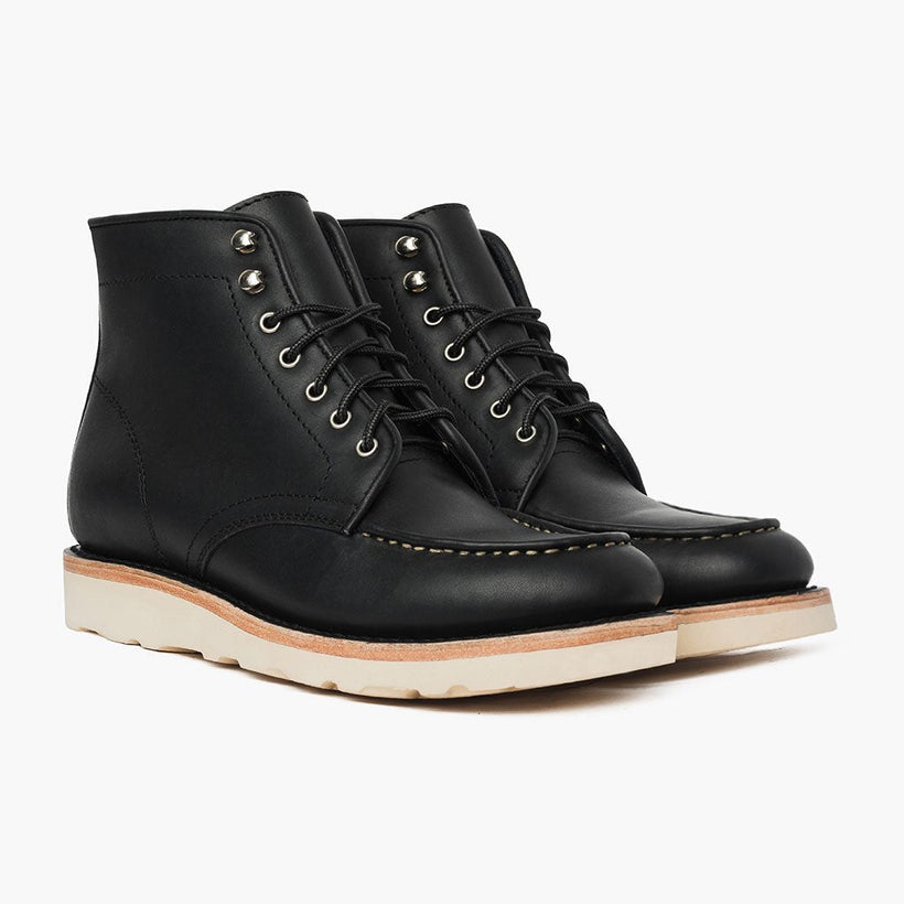 Diplomat Czarna Matte Leather Boots Męska