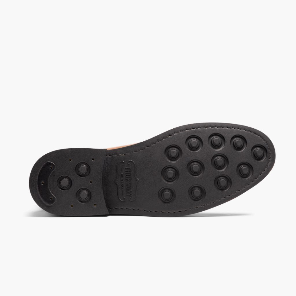 High-Traction Rubber Outsole & Lug Tread Pattern on Duke Brandy Skórzane trzewiki Męska