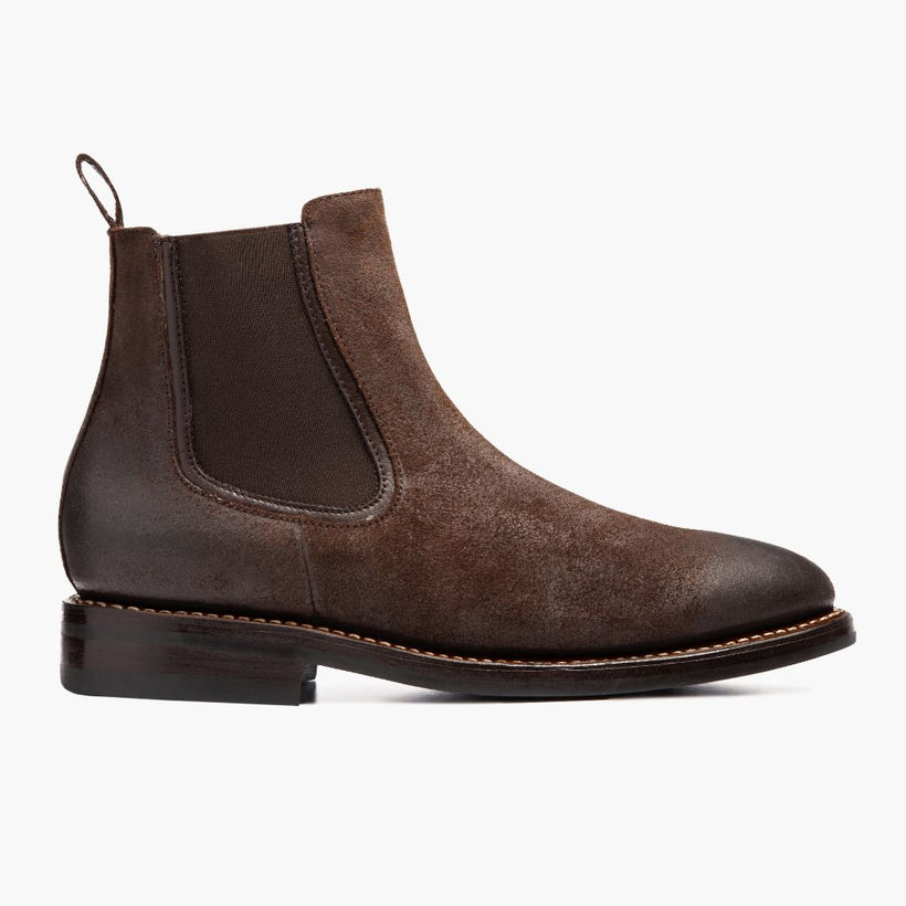 Duke Chocolate Suede Leather Boots Męska