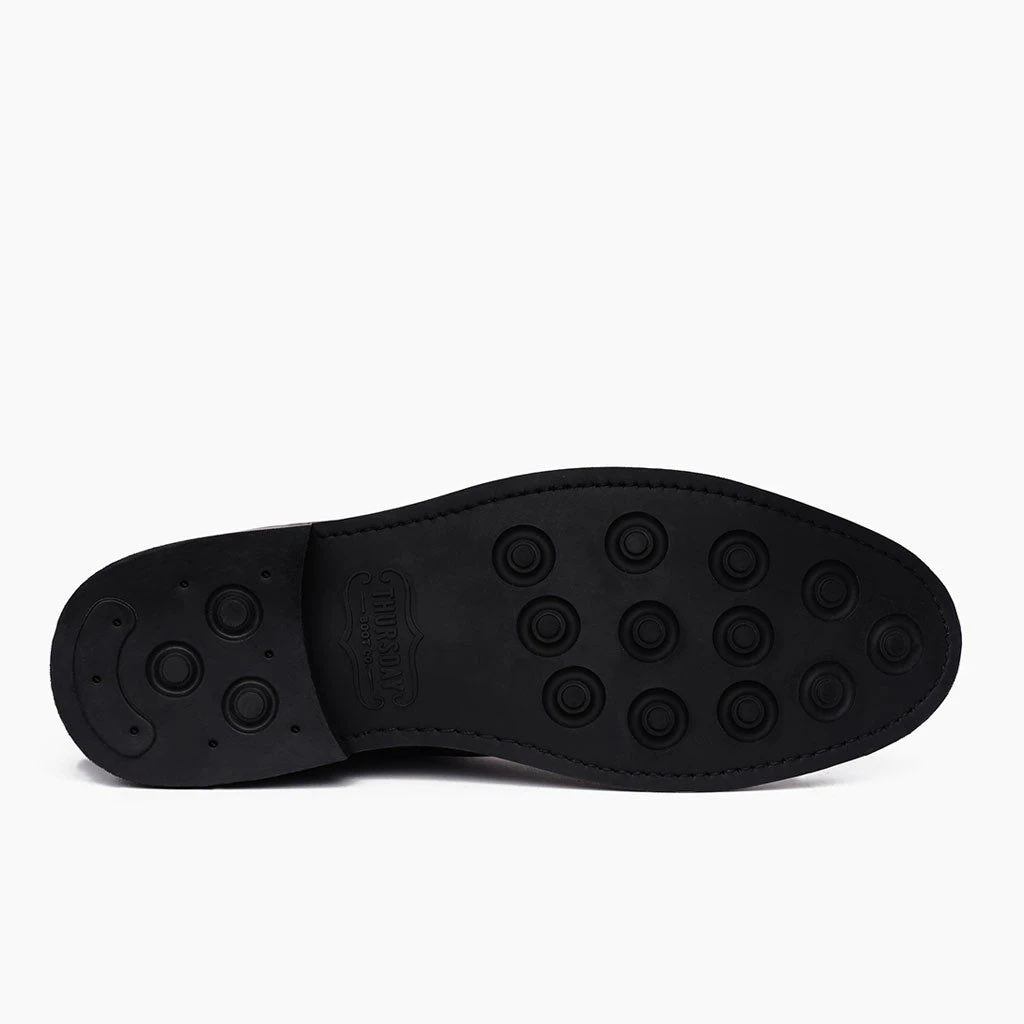 High-Traction Rubber Outsole & Lug Tread Pattern on Duke Chocolate Suede Skórzane trzewiki Męska