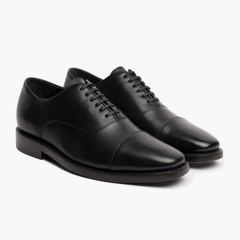 Executive Czarna Leather Sneakers Męska