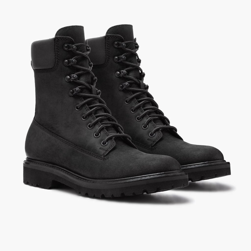 Explorer Czarna Matte Leather Boots Męska