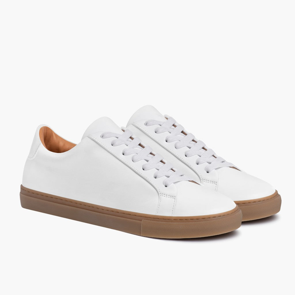 Legacy White Skórzane sneakersy Męska in White Full-Grain Leather - Widok z profilu | Kup online w oficjalnym sklepie
