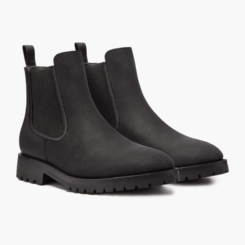 Legend Czarna Matte Leather Boots Męska