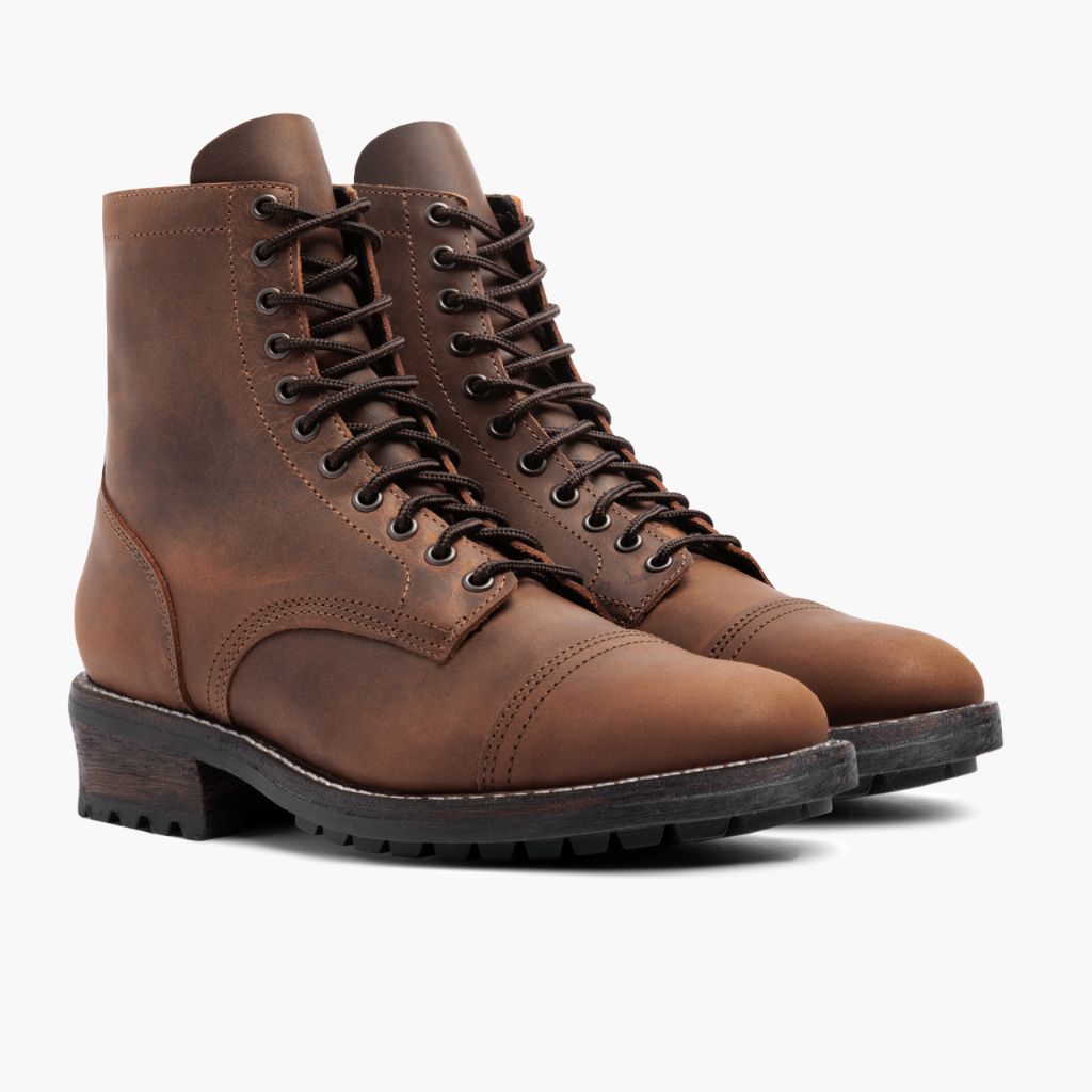 Logger Arizona Adobe Skórzane trzewiki Męska in Classic Full-Grain Leather - Widok z profilu | Kup online w oficjalnym sklepie