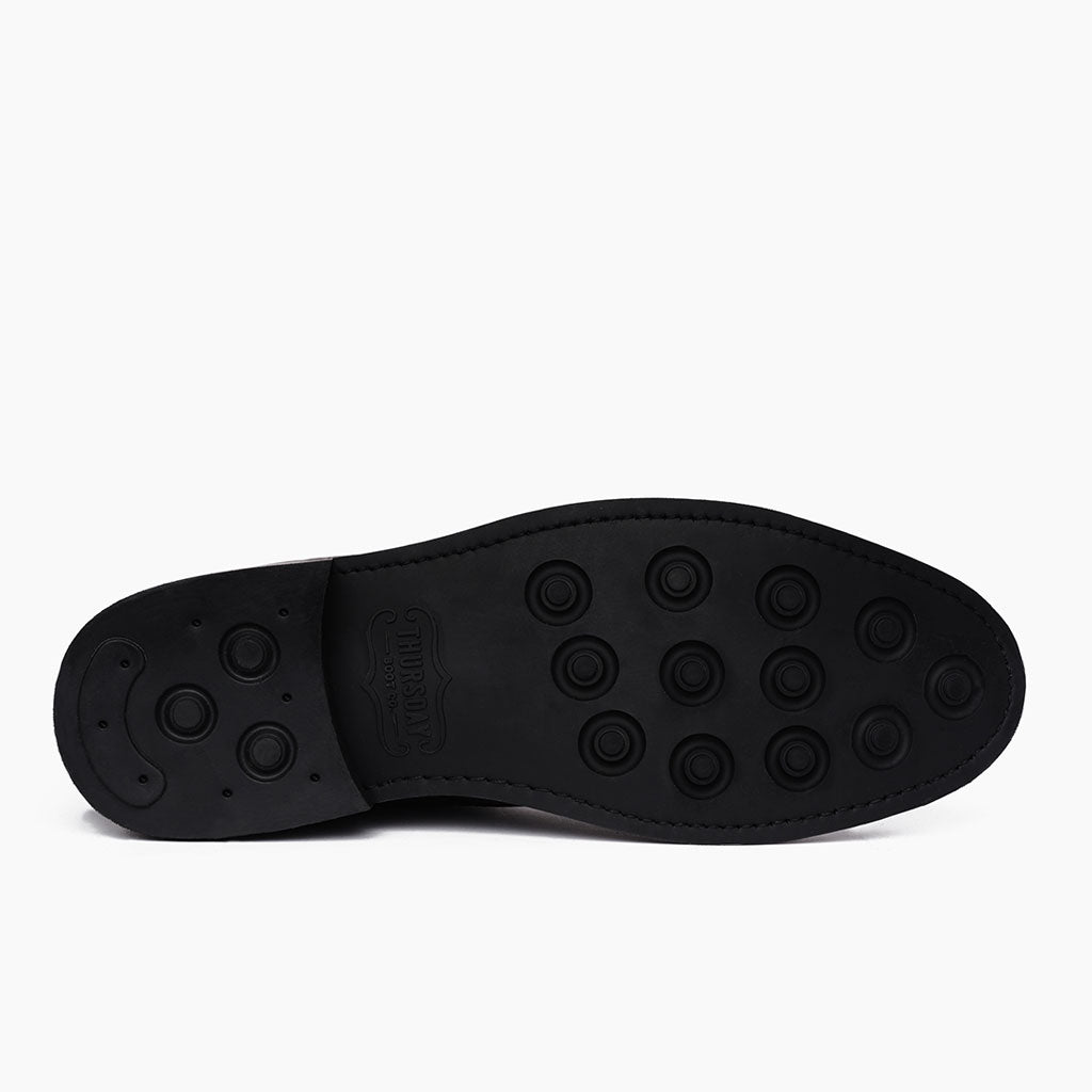 High-Traction Rubber Outsole & Lug Tread Pattern on Captain Burnt Copper Skórzane trzewiki Męska
