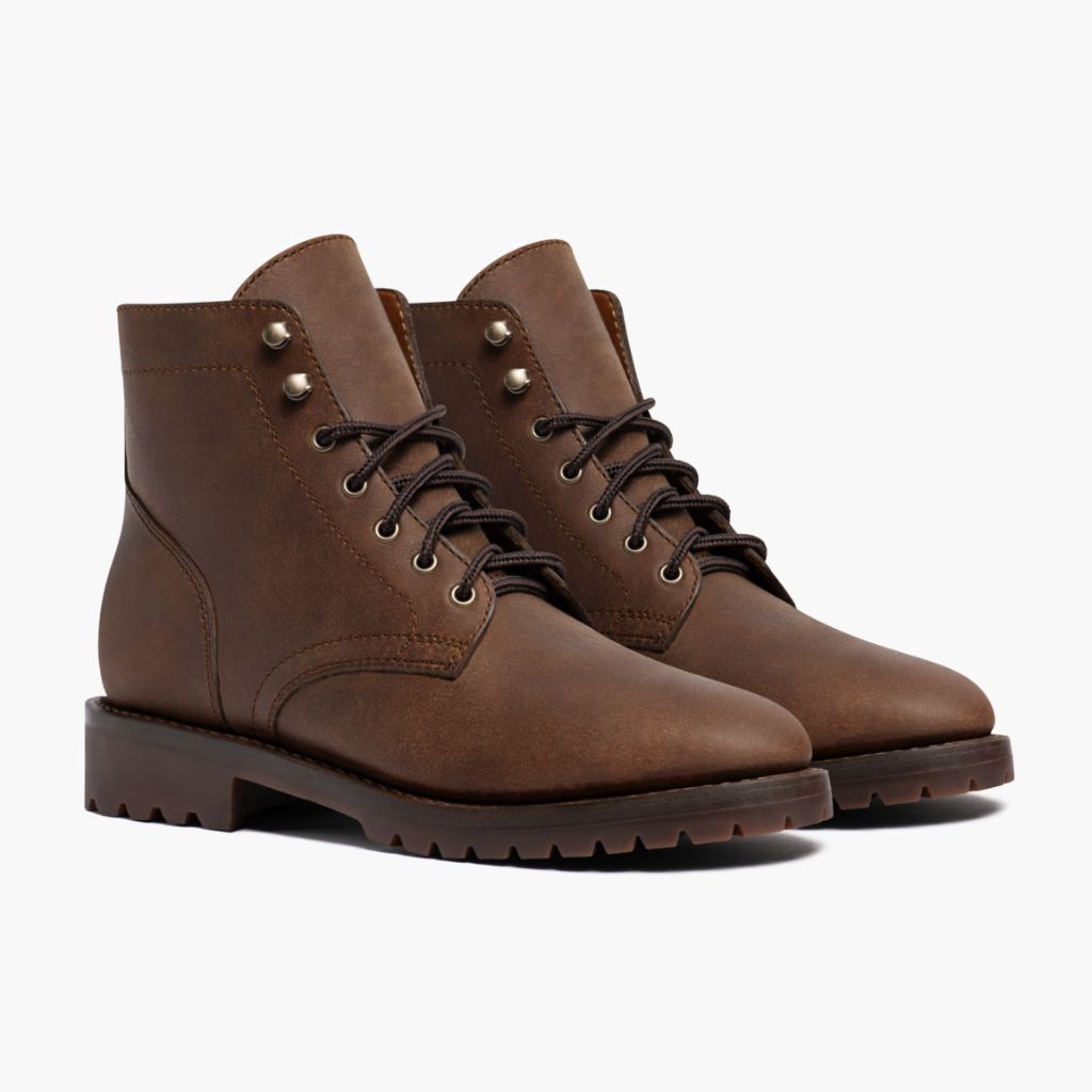 President StormKing® Desert Brązowy Skórzane trzewiki Męska For Men in Brown Full-Grain Leather - Widok z profilu | Kup online w oficjalnym sklepie