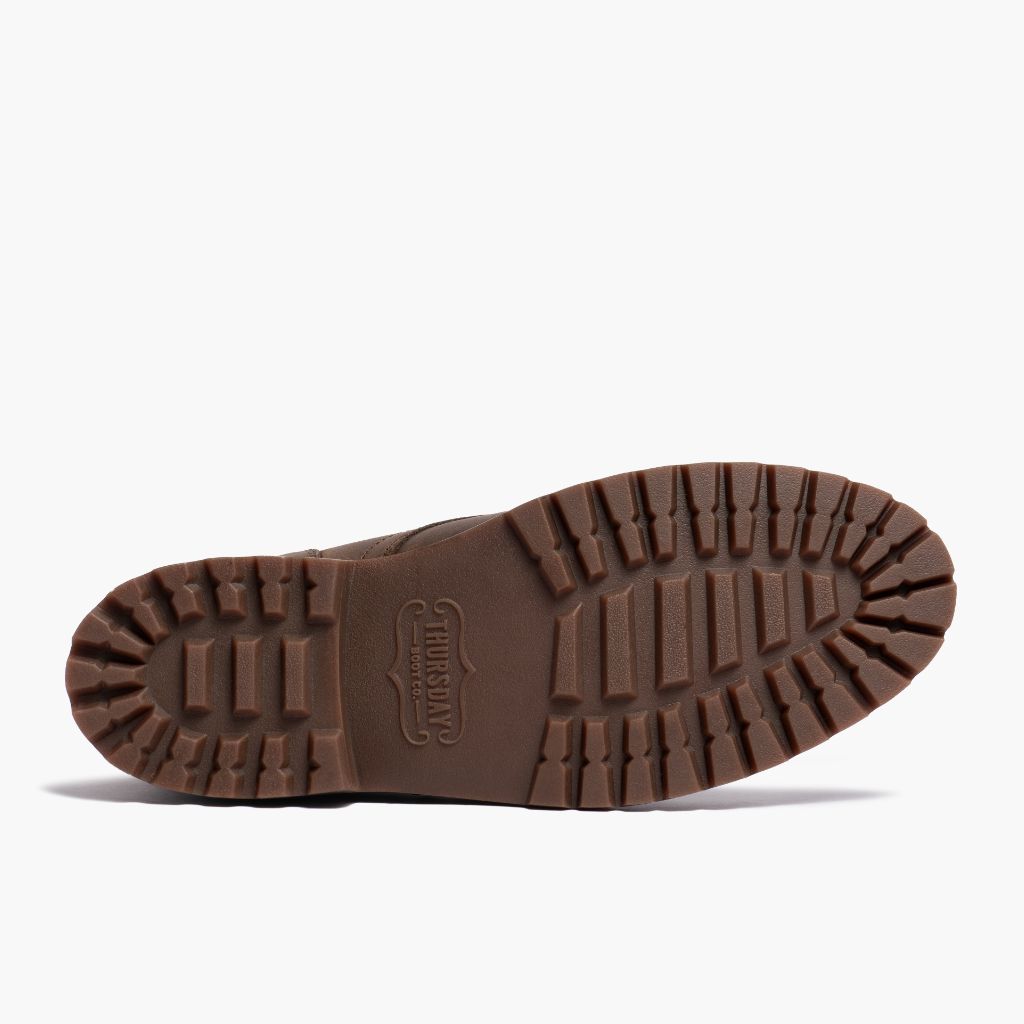 High-Traction Rubber Outsole & Lug Tread Pattern on President StormKing® Desert Brązowy Skórzane trzewiki Męska For Men