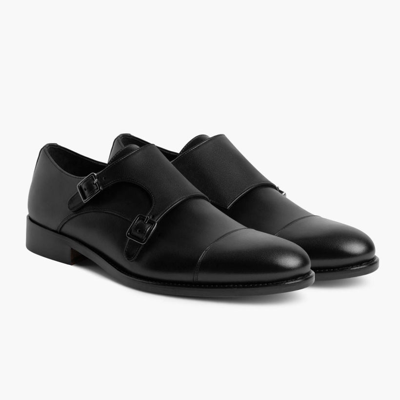 Saint Czarna Leather Loafers Męska