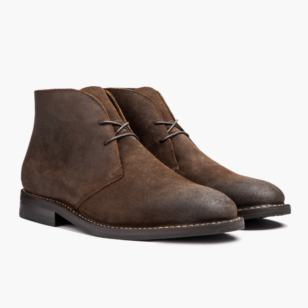 Scout Mocha Skórzane trzewiki Męska For Men in Mocha Full-Grain Leather - Widok z profilu | Kup online w oficjalnym sklepie