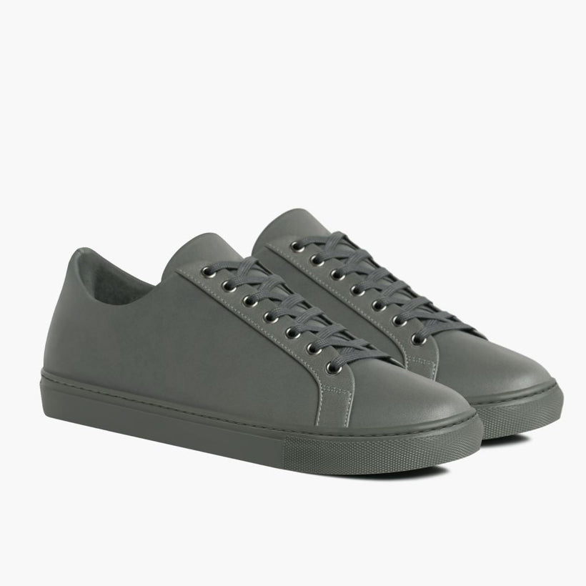 Premier Low Top Grey Leather Sneakers Męska