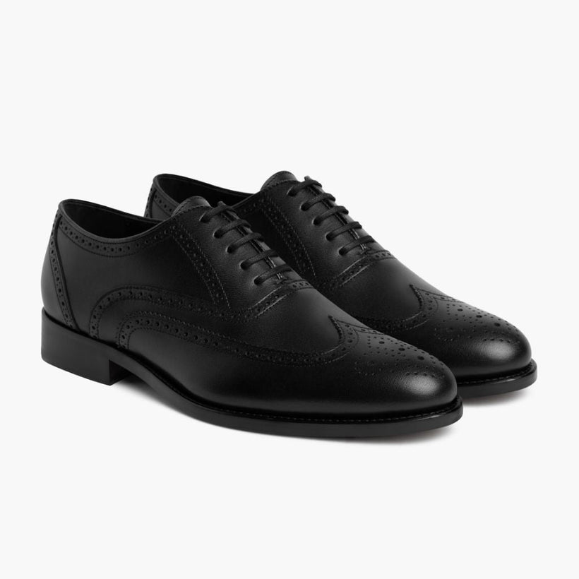 Aviator Czarna Leather Loafers Męska