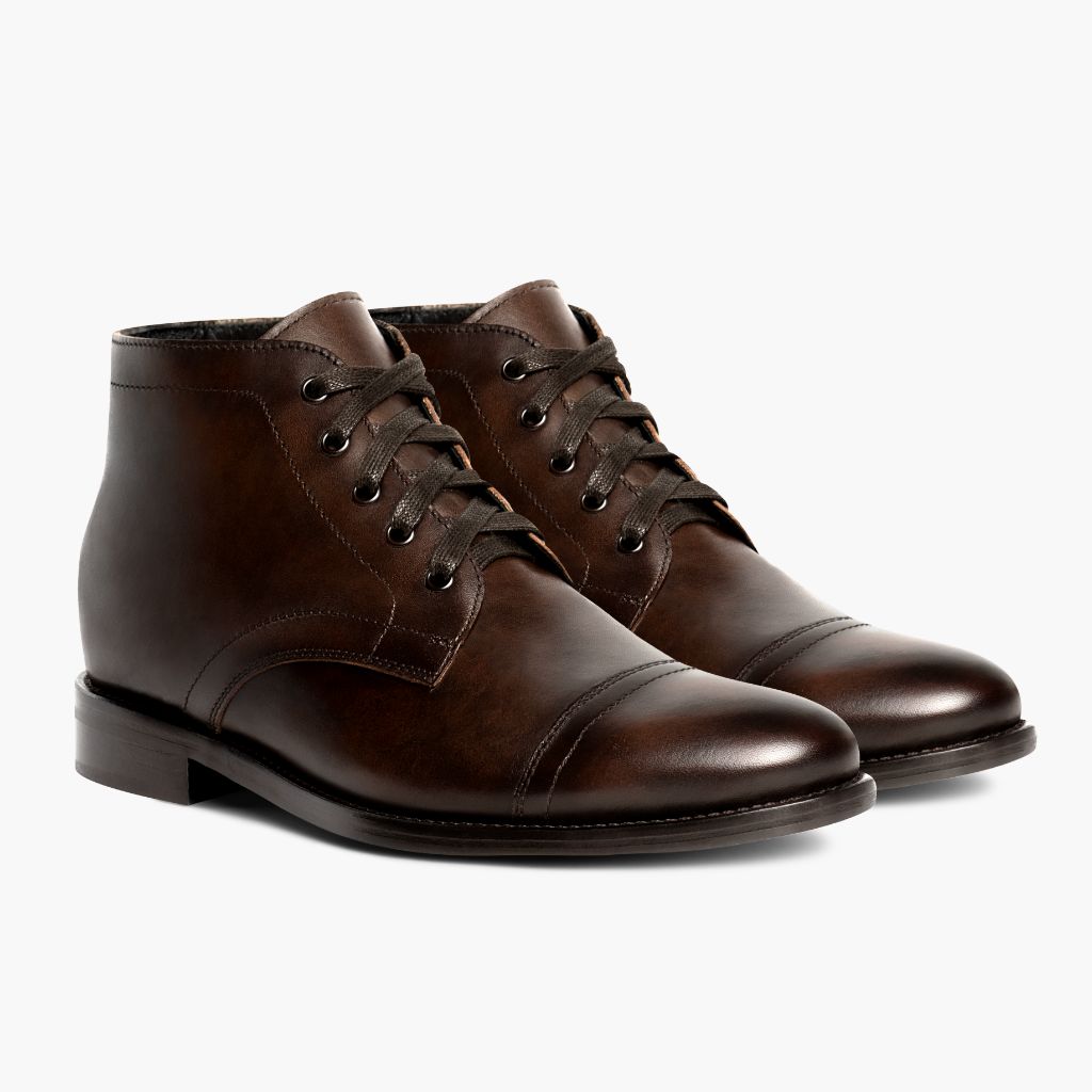 Cadet Rich Mahogany Skórzane trzewiki Męska in Classic Full-Grain Leather - Widok z profilu | Kup online w oficjalnym sklepie