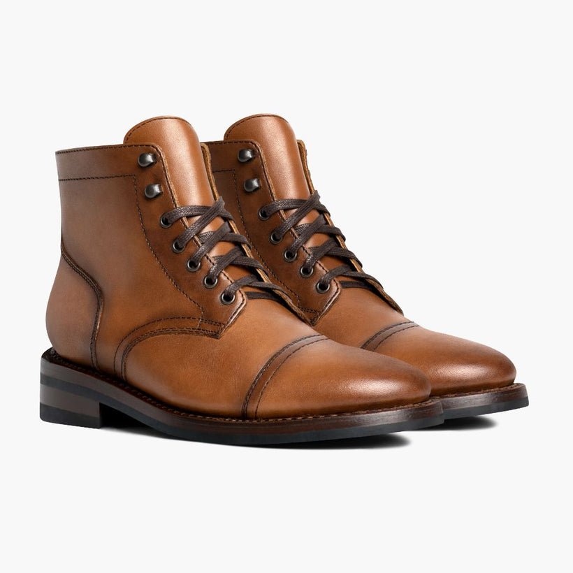 Captain Toffee Leather Boots Męska
