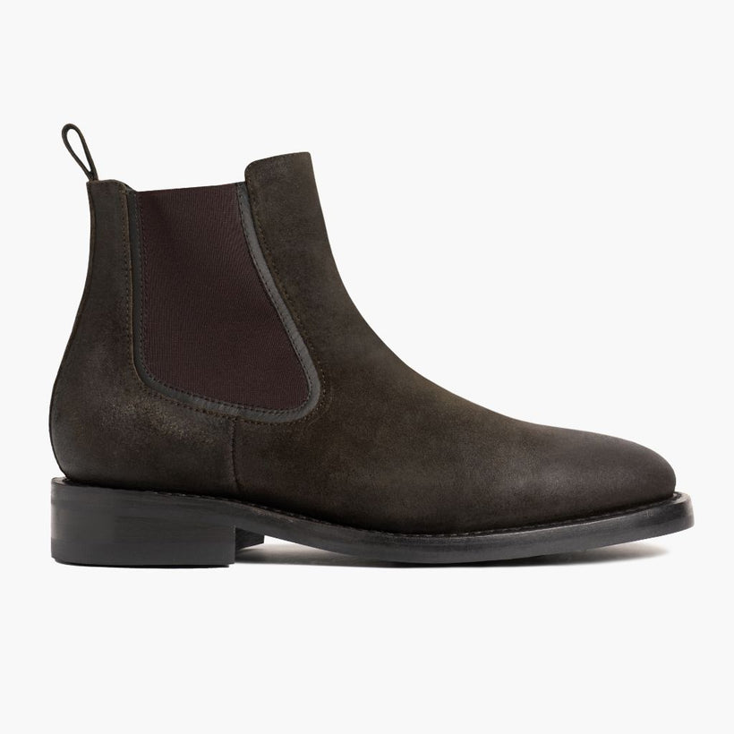Duke Dark Olive Suede Leather Boots Męska