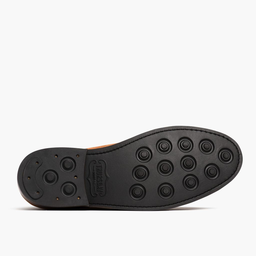 High-Traction Rubber Outsole & Lug Tread Pattern on Duke Honey Suede Skórzane trzewiki Męska