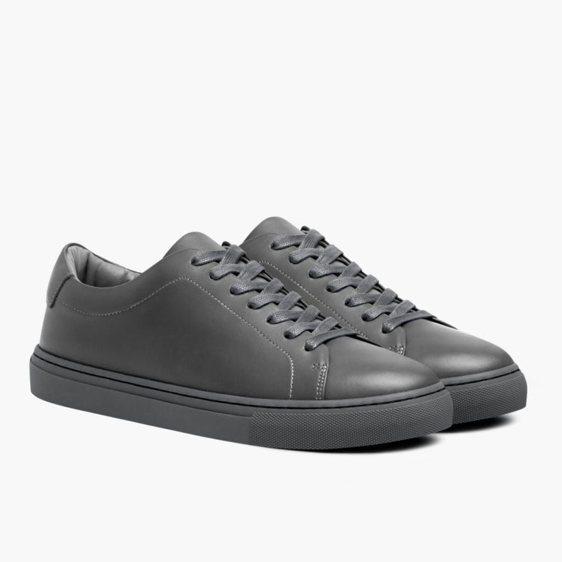 Encore Steel Grey Leather Sneakers Męska