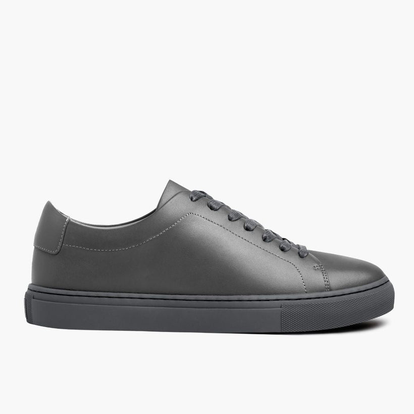 Encore Steel Grey Leather Sneakers Męska