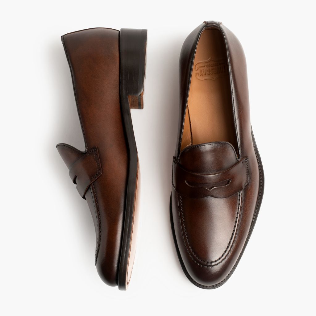 Lincoln Rich Mahogany Skórzane sneakersy Męska - Wzmocniony zapiętek i precyzyjne podwójne szwy