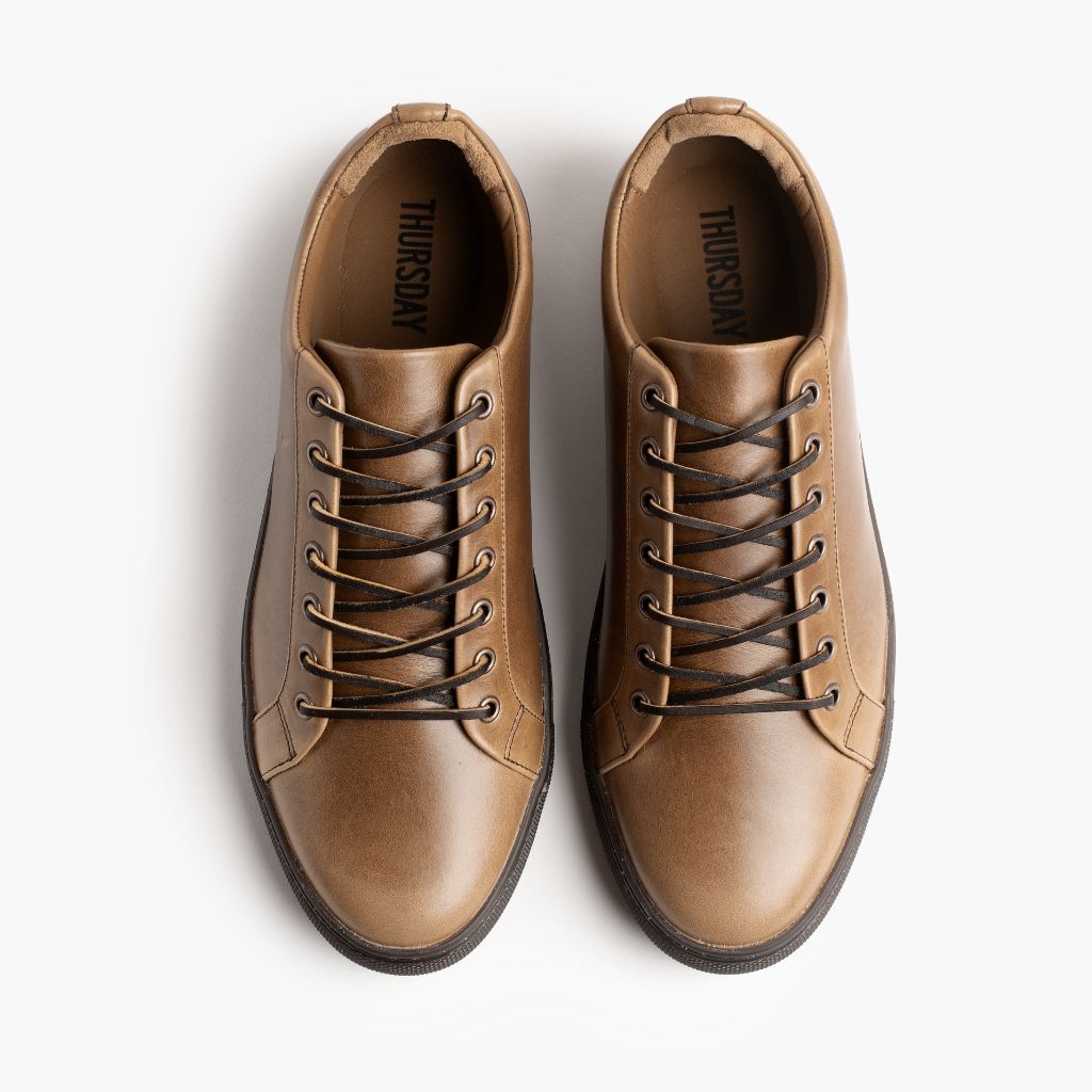 Premier Low Top Natural Skórzane sneakersy Męska For Men - Wzmocniony zapiętek i precyzyjne podwójne szwy