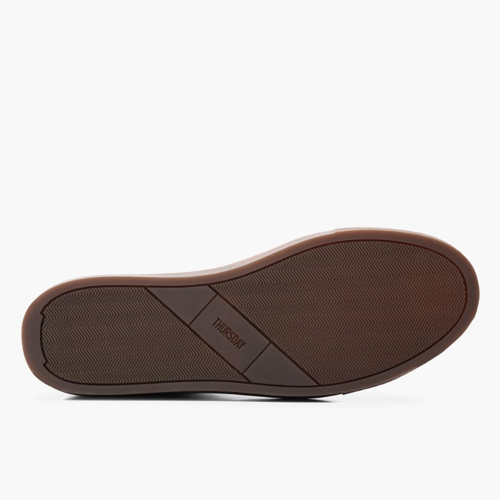 High-Traction Rubber Outsole & Lug Tread Pattern on Premier Low Top Natural Skórzane sneakersy Męska For Men