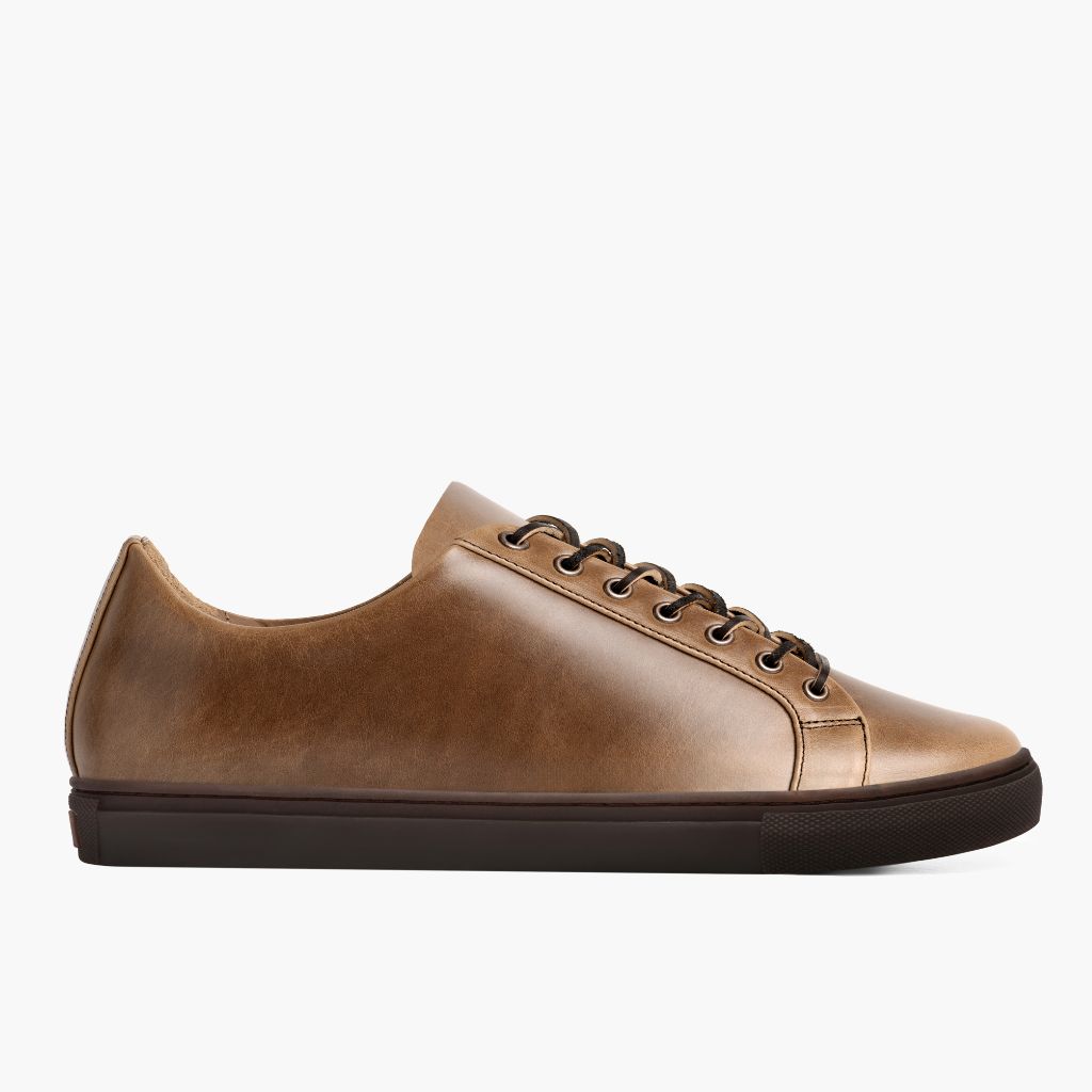 Classic Full-Grain leather Sneakers - Konstrukcja ramowa Goodyear welt i detal noska