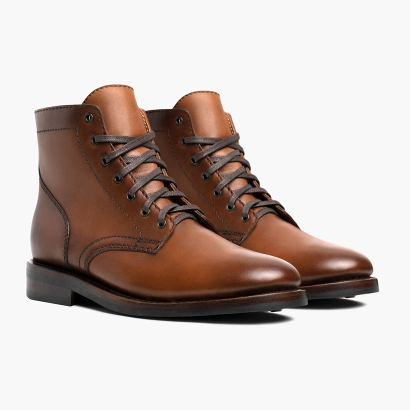 President Brandy Leather Boots Męska
